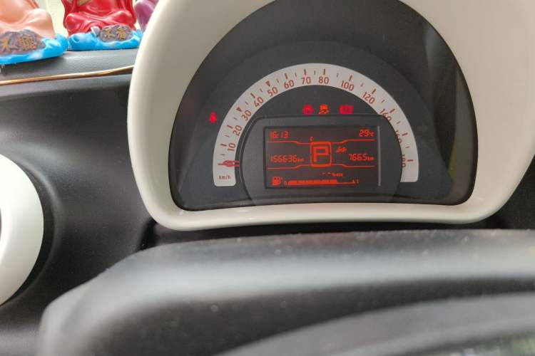 Used smart fortwo 2015 1.0L 52 kW hardtop Dynamic version Odometer Close Up