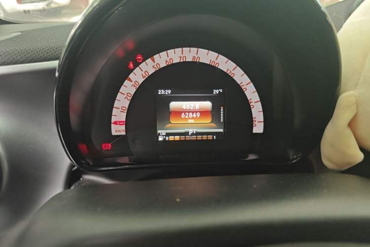 Used smart fortwo 2015 1.0L 52 kW Hardtop Passion Edition Odometer Close Up