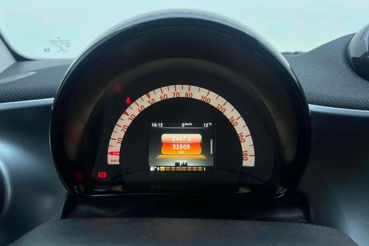 Used smart fortwo 2015 1.0L 52 kW Hardtop Passion Edition Odometer Close Up