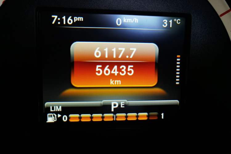 Used smart fortwo 2016 1.0L 52 kW Convertible Passion Edition Odometer Close Up