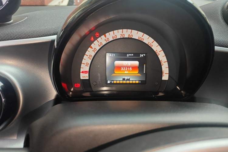 Used smart fortwo 2016 0.9T 66 kW Convertible Pioneer Edition Odometer Close Up