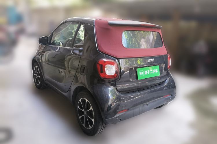Used smart fortwo 2016 1.0L 52 kW Convertible Passion Edition Rear Left 45 Deg