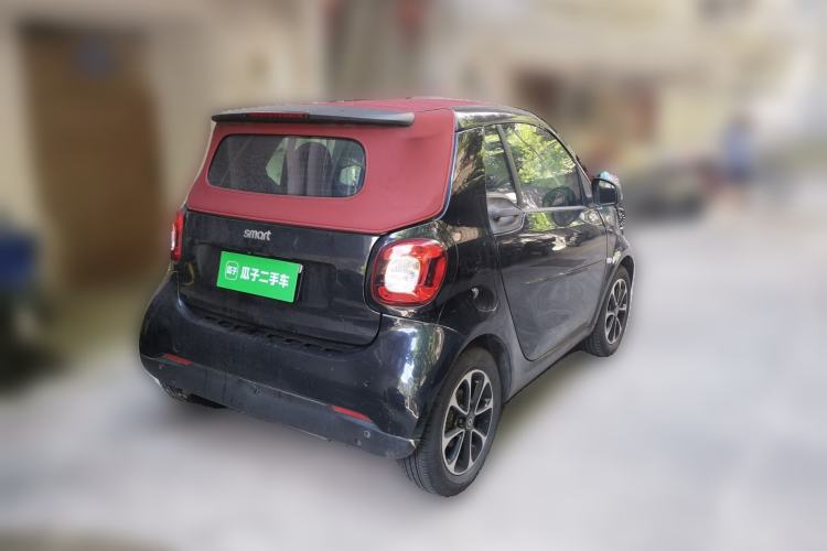 Used smart fortwo 2016 1.0L 52 kW Convertible Passion Edition Rear Right 45 Deg