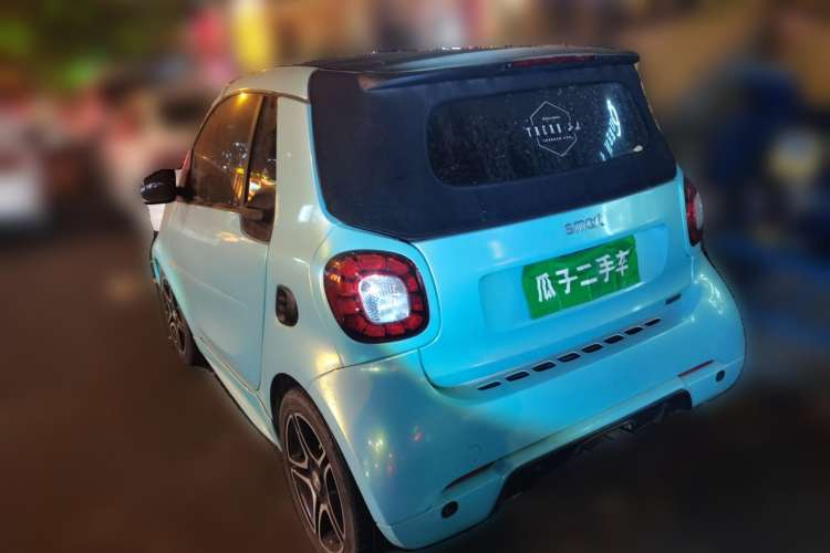 Used smart fortwo 2016 0.9T 66kW Convertible Ultimate Edition Rear Left 45 Deg