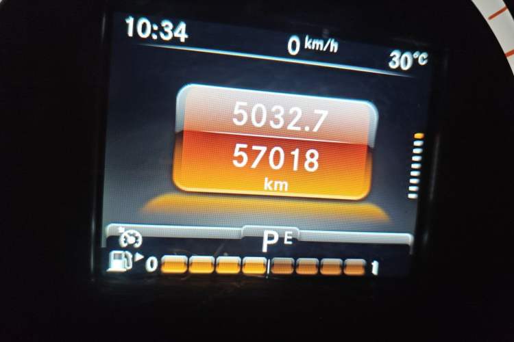 Used smart fortwo 2016 0.9T 66kW Hardtop Pioneer Edition Odometer Close Up