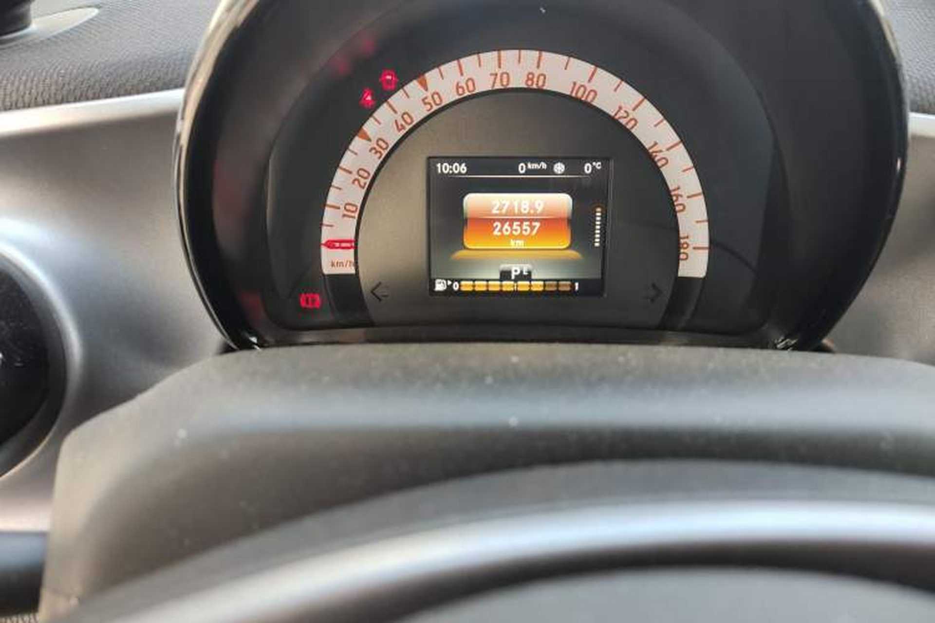Used smart fortwo 2016 0.9T 66kW Hardtop Pioneer Edition Odometer Close Up