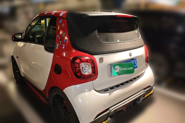 Used smart fortwo 2016 1.0L 52 kW Convertible Passion Edition Rear Left 45 Deg