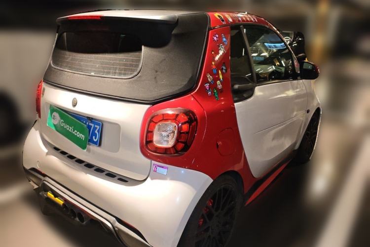 Used smart fortwo 2016 1.0L 52 kW Convertible Passion Edition Rear Right 45 Deg