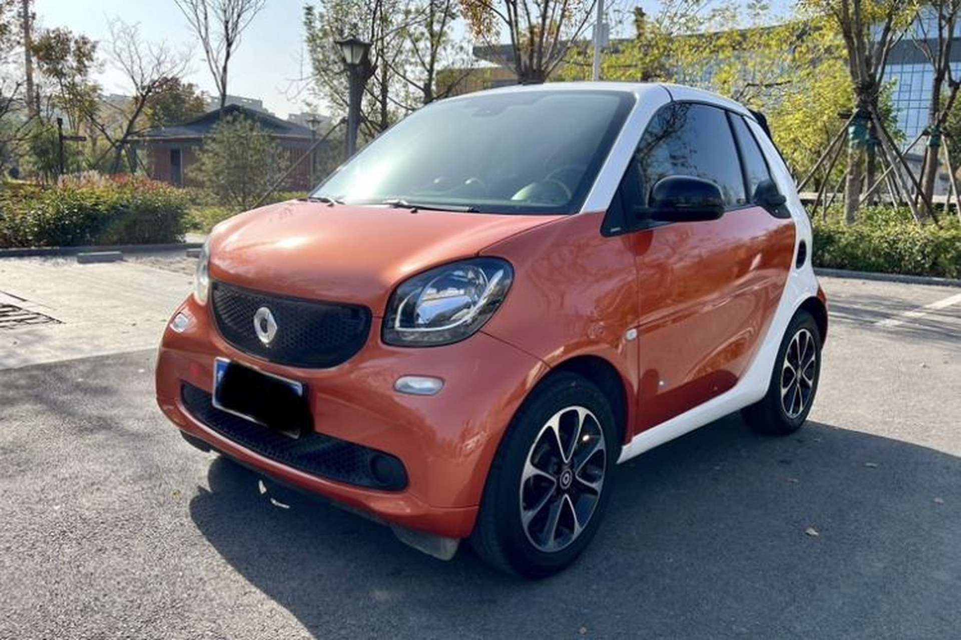 Used smart fortwo 2016 1.0L 52 kW Convertible Passion Edition Front Left 45 Deg