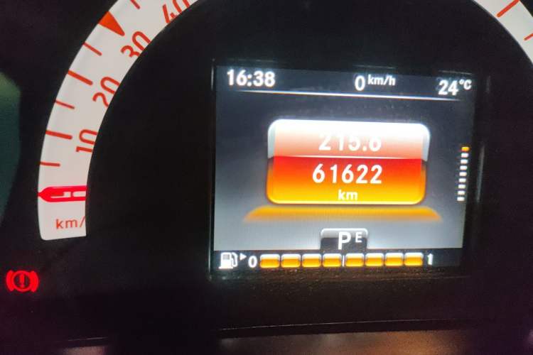 Used smart fortwo 2016 0.9T 66kW Hardtop Pioneer Edition Odometer Close Up