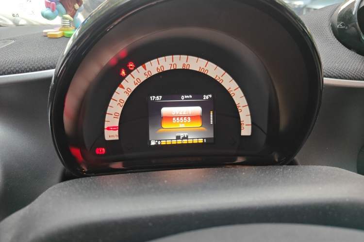 Used smart fortwo 2016 1.0L 52 kW Convertible Passion Edition Odometer Close Up