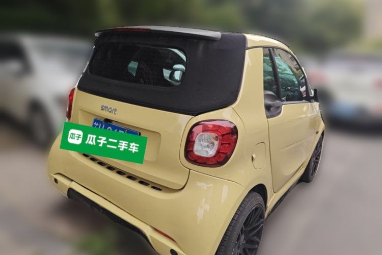 Used smart fortwo 2016 1.0L 52 kW Convertible Passion Edition Rear Right 45 Deg