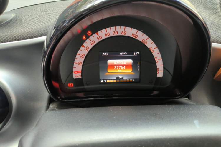 Used smart fortwo 2017 1.0L 52kW Hardtop Affection Special Edition Odometer Close Up