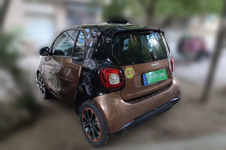 Used smart fortwo 2017 Model 1.0L 52 kW Melody Blue Special Edition China V Standard Rear Left 45 Deg
