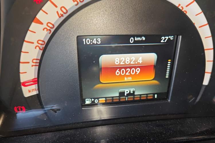 Used smart fortwo 2017 1.0L 52kW Grey Gravity Special Edition China V Emission Standard Odometer Close Up