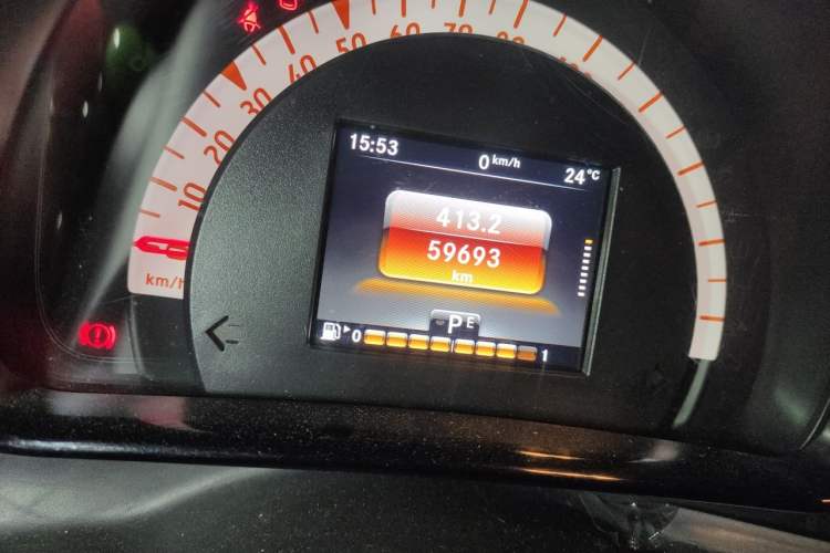 Used smart fortwo 2017 1.0L 52kW New Sound Special Edition China V Emission Standard Odometer Close Up