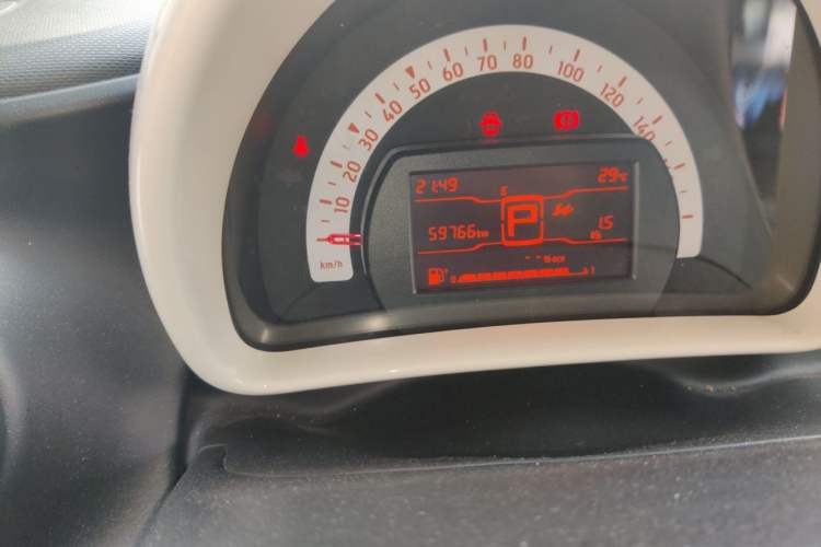 Used smart fortwo 2017 1.0L 52kW Hardtop Affection Special Edition Odometer Close Up