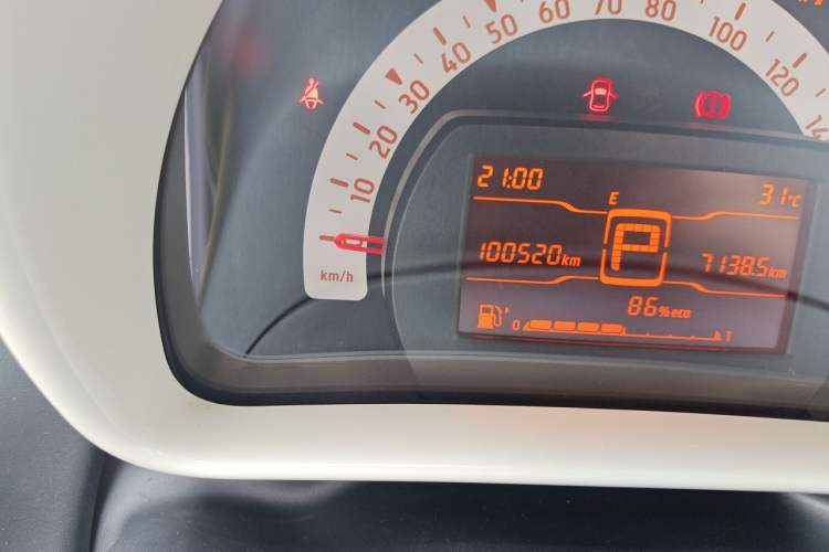 Used smart fortwo 2018 1.0L 52kW Hardtop Dynamic Version China V Odometer Close Up
