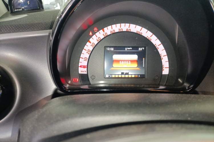 Used smart fortwo 2018 1.0L 52kW Hardtop Passion Edition China V Standard Odometer Close Up