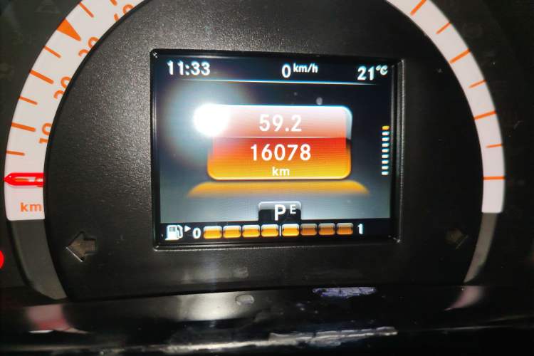 Used smart fortwo 2018 0.9T 66kW Hardtop Pioneer Edition China V Emission Standard Odometer Close Up