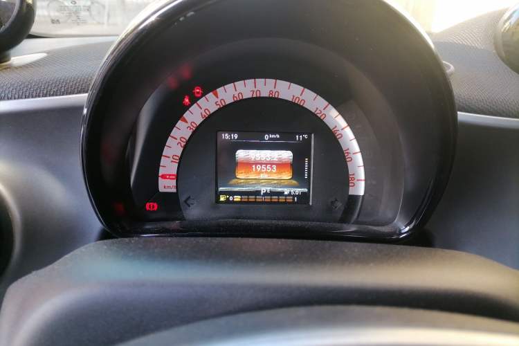 Used smart fortwo 2018 1.0L 52 kW Yaojin Special Edition China V Standard Odometer Close Up