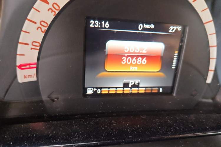 Used smart fortwo 2018 0.9T 66 kW Hardtop Sharp Edition China V Odometer Close Up