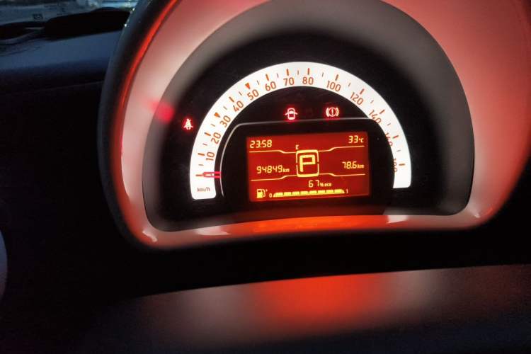 Used smart fortwo 2018 1.0L 52kW Hardtop Dynamic Version China V Odometer Close Up