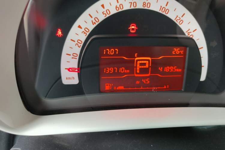 Used smart fortwo 2018 1.0L 52kW Hardtop Dynamic Version China V Odometer Close Up