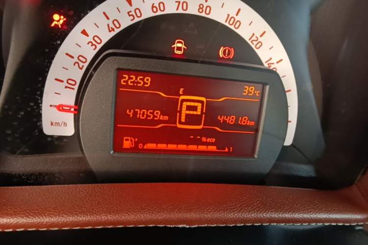 Used smart fortwo 2018 1.0L 52kW Hardtop Dynamic Version China V Odometer Close Up