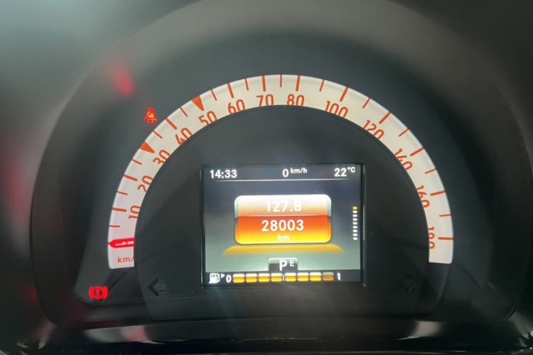 Used smart fortwo 2018 1.0L 52 kW 20th Anniversary Special Edition China V Odometer Close Up