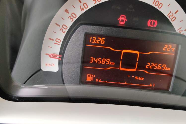Used smart fortwo 2018 1.0L 52kW Hardtop Dynamic Version China V Odometer Close Up