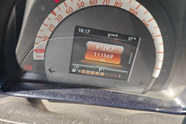 Used smart fortwo 2019 0.9T 66kW Hardtop Wind Power Edition China VI Odometer Close Up