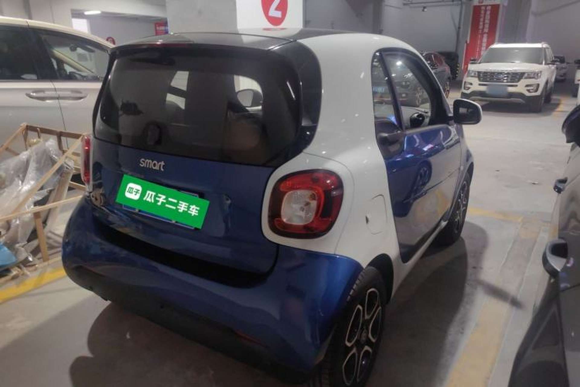 Used smart fortwo 2019 0.9T 66kW Hardtop Wind Power Edition China VI Rear Right 45 Deg