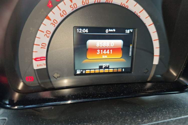 Used smart fortwo 2019 0.9T 66kW Hardtop Wind Power Edition China VI Odometer Close Up