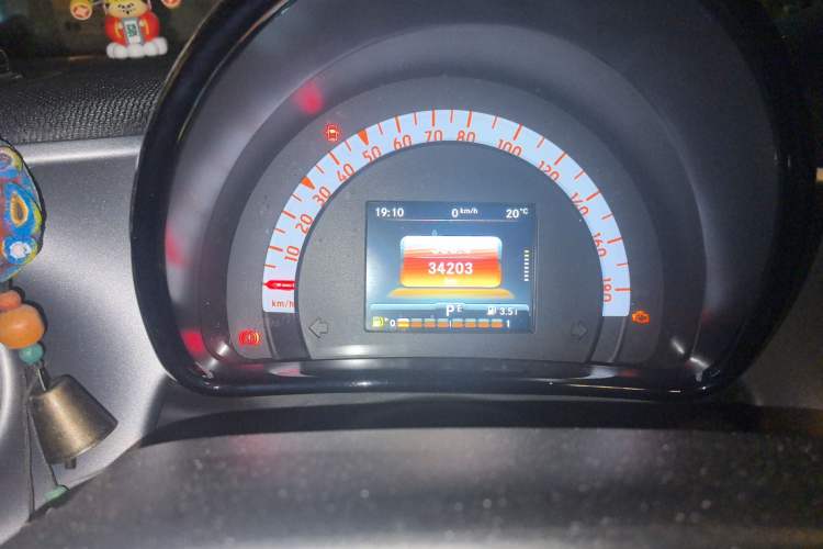 Used smart fortwo 2019 0.9T 66kW Hardtop Wind Power Edition China VI Odometer Close Up