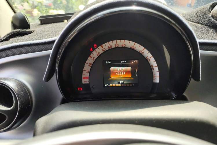 Used smart fortwo 2019 0.9T 66kW Hardtop Wind Power Edition China VI Instrument Cluster