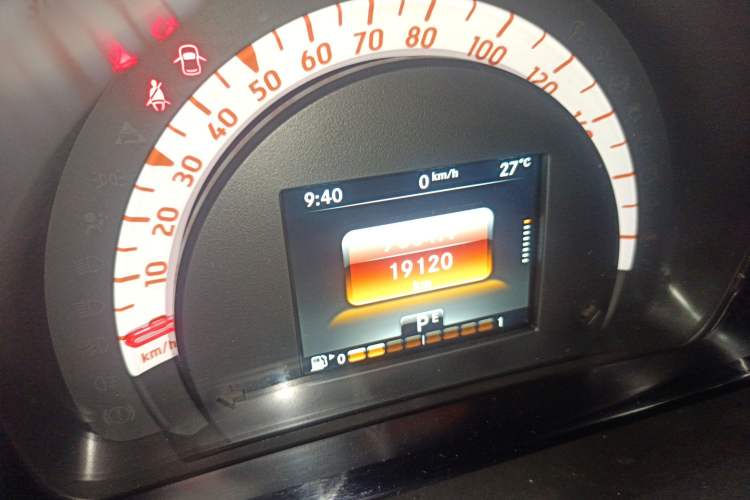 Used smart fortwo 2019 0.9T 66kW Hardtop Wind Power Edition China VI Odometer Close Up
