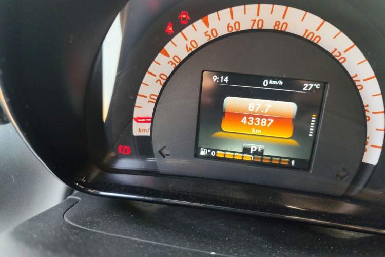 Used smart fortwo 2019 0.9T 66kW Hardtop Wind Power Edition China VI Odometer Close Up