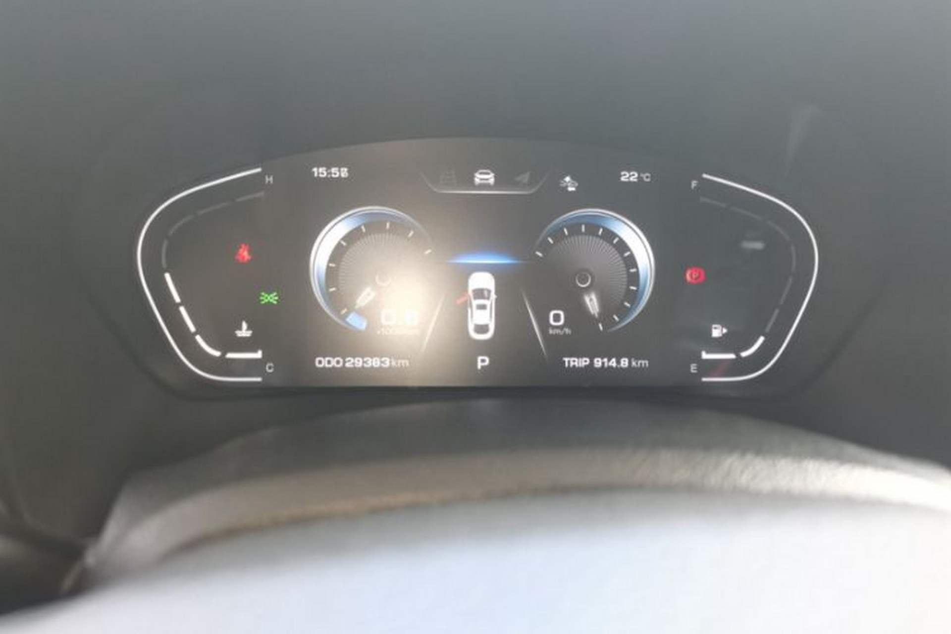 Used SOL A5 2021 1.5T CVT Prestige Smart Connectivity Model Odometer Close Up