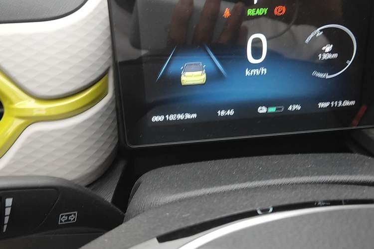 Used SOL E10X 2021 302 km Range Fashion Edition 31.4 kWh Odometer Close Up