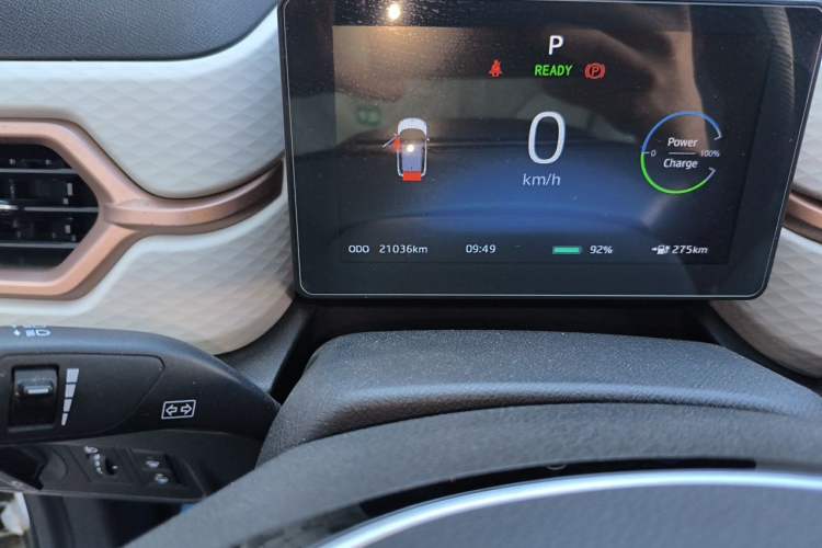 Used SOL E10X 2021 302 km Range Luxury Version 31.4 kWh Odometer Close Up