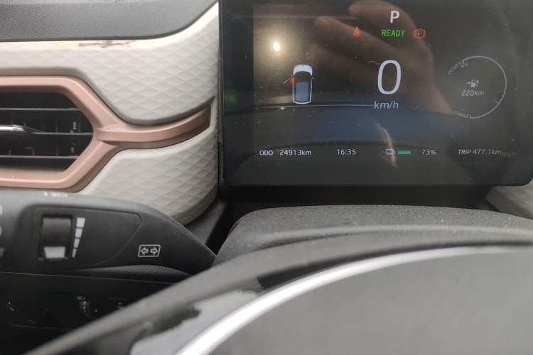 Used SOL E10X 2021 302 km Range Luxury Version 30.2 kWh Odometer Close Up