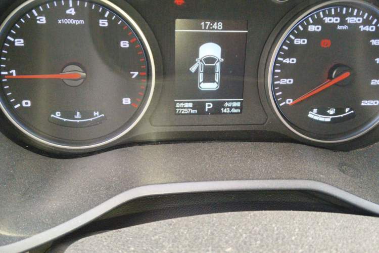 Used SOL X8 2022 Da Sheng Edition 300T DCT Xingzhe Model 7 Seats Odometer Close Up