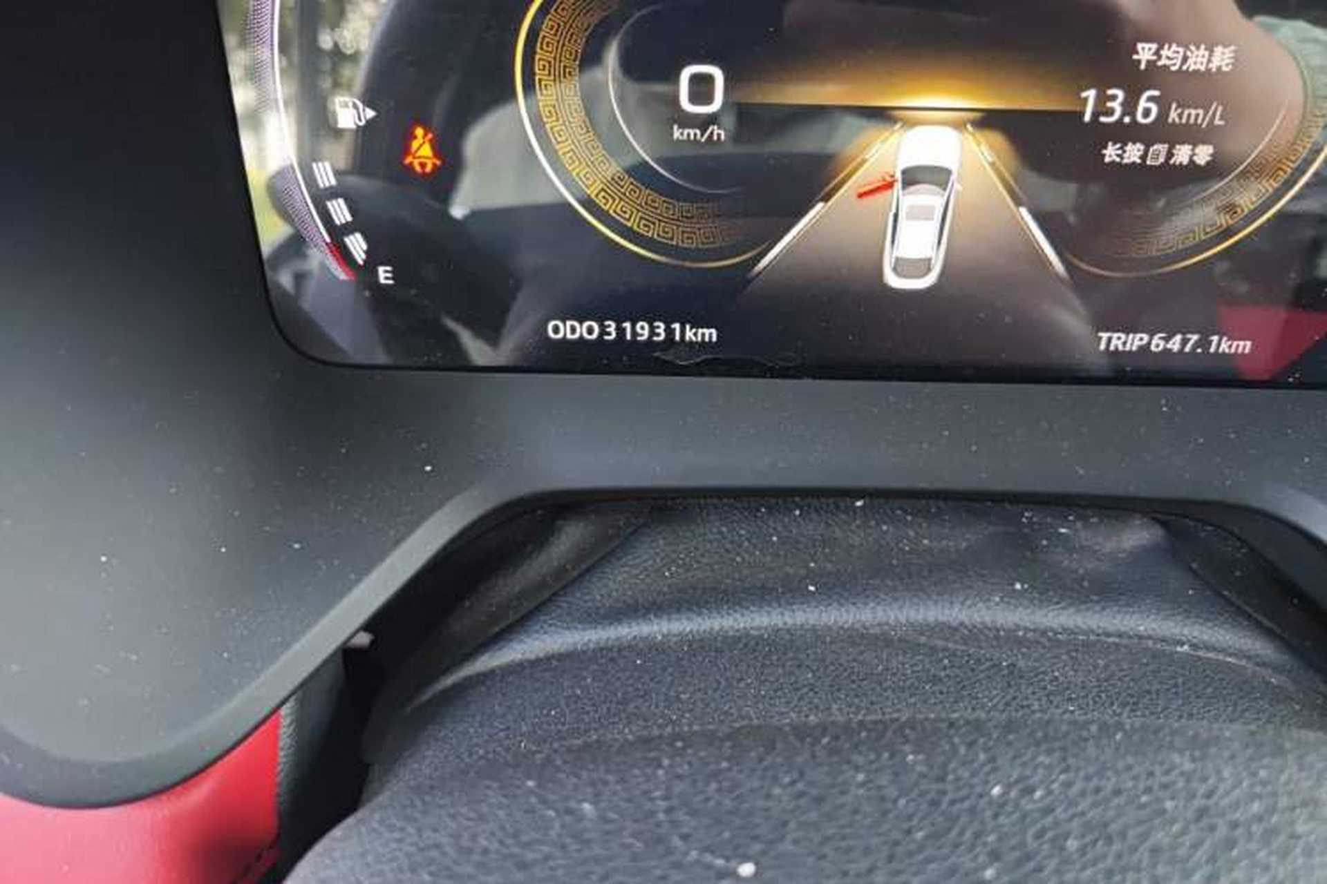 Used SOL Yao 2021 1.5TGDI DCT Chuanyun RACE Edition Odometer Close Up