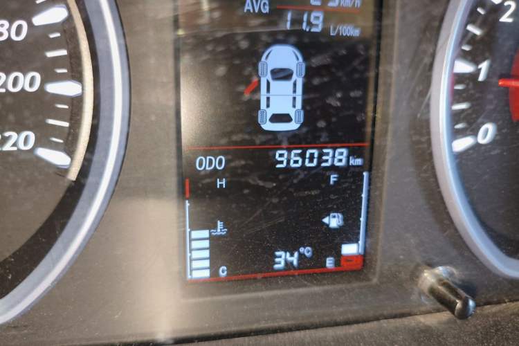 Used Soueast DX3 2018 1.5L Manual Luxury Model Odometer Close Up