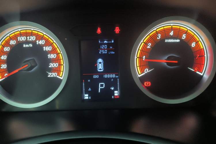 Used Soueast DX5 2019 1.5T CVT Luxury Version Odometer Close Up