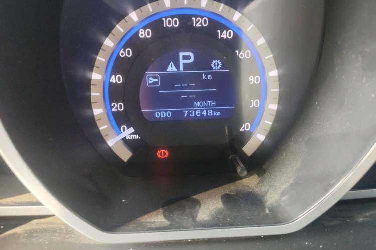 Used Soueast V6 Lingshi 2013 1.5L CVT Luxury Edition Odometer Close Up