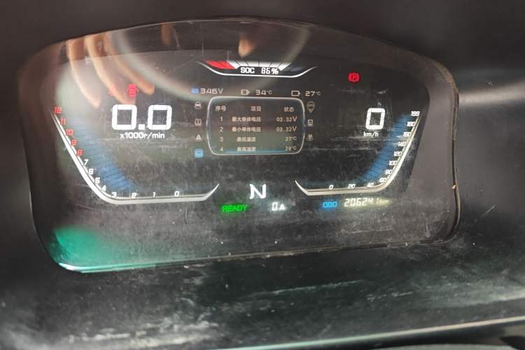 Used SRM New Energy Haishi EV 2021 Standard Model Instrument Cluster