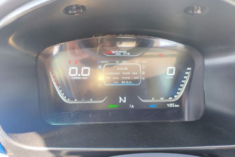 Used SRM New Energy T3L EV 2025 Model—Fudi 42.3 kWh, 3.2-meter Flatbed Truck Instrument Cluster
