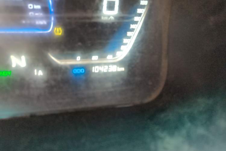 Used SRM New Energy Xiaohaishi EV 2019 Standard Model Odometer Close Up